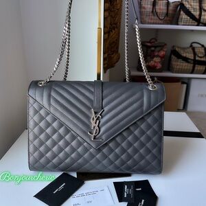 Authentic Saint Laurent large envelope bag